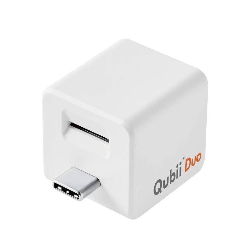 MAKTAR MFi-Certified Qubii Duo USB-C Auto Photo Storage & iPhone Backup While Charging Free APP One Button Restore and Backup with Photo Management Unlimited Backup & Restore with Zero Monthly Fees - Image 1